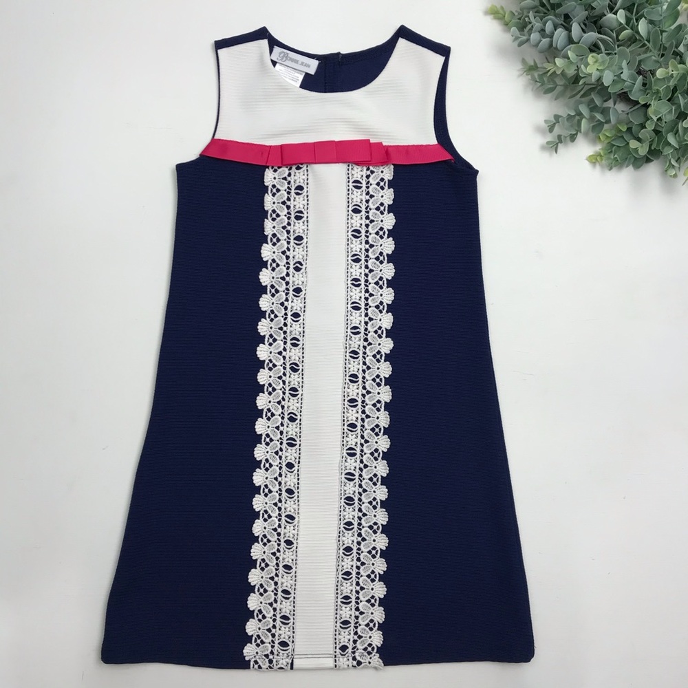 Bonnie Jean | Navy Sleeveless Dress